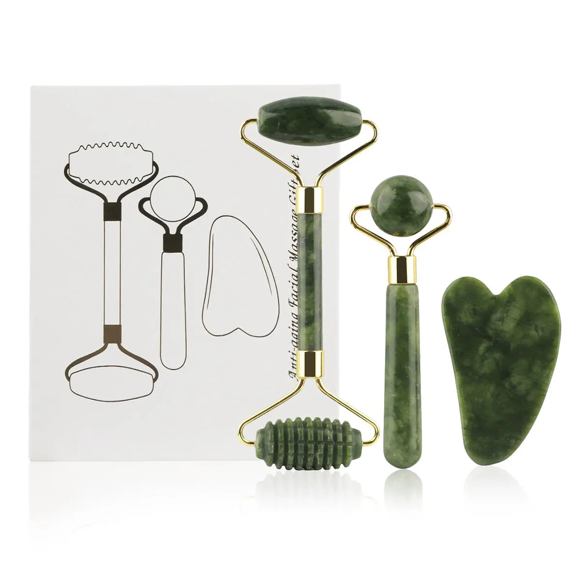Gua Sha-Faceroller Set