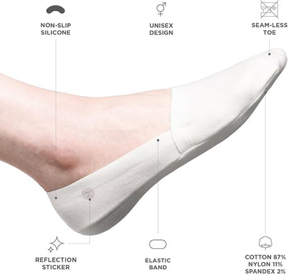 Organic Cotton No Show Socks (6 Pairs)