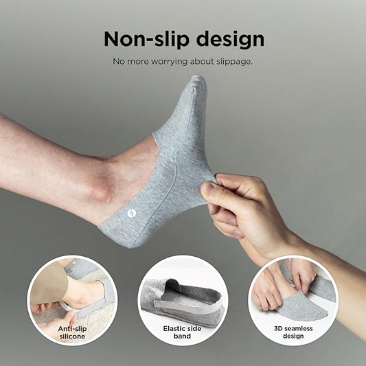 Organic Cotton No Show Socks (6 Pairs)