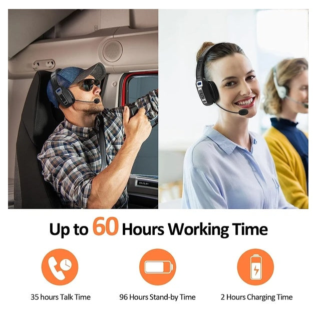 Noise Cancelling Trucker Headset (36hr Talk Time)